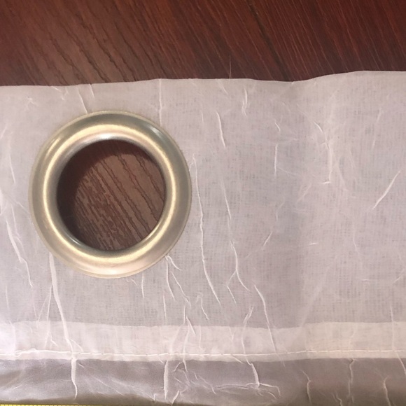 NWOT 4 White Sheer Curtains - Picture 3 of 10